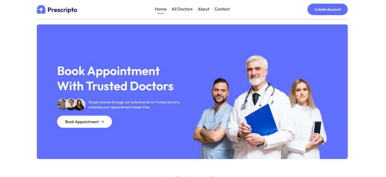 Prescripto: Healthcare Booking Platform